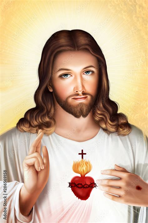 Divine Mercy Of Jesus Ilustración De Stock Adobe Stock