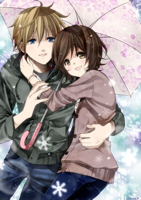 Cute Anime Couple Pictures Winter Engagement Couple Romantic