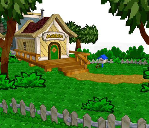 Nintendo 64 Paper Mario Marios House Exterior The Models Resource