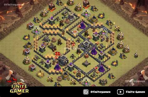 Best Town Hall 9 Bases With Links Th9 Base Finite Gamer