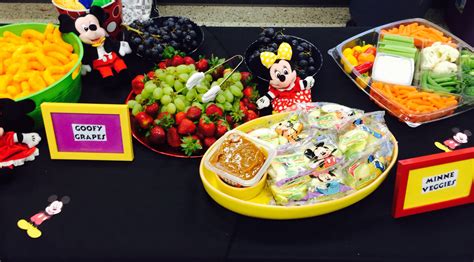 Mickey Mouse Party Food Ideas With Fruit Goofy Grapes Mickey And