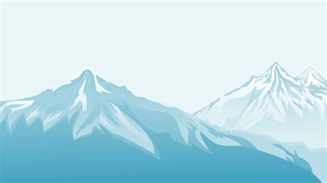 Download Icy Blue Mountains 4k Flat Wallpaper