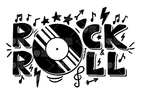 Hochzeitseinladung rock n roll : Rock 'n' Roll Overlay (94620) | Illustrations | Design Bundles