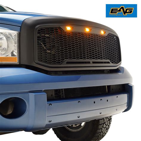 Eag Replacement Grille Led Lights Grill Fit 06 08 Dodge Ram 150006 09
