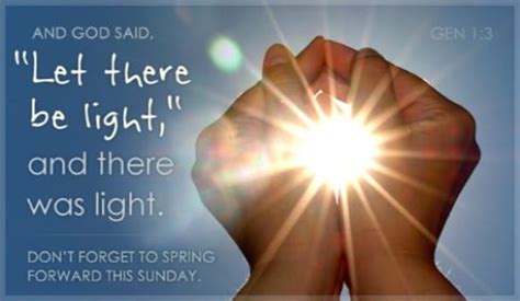 Let There Be Light Ecard Free Daylight Saving Begins Cards Online