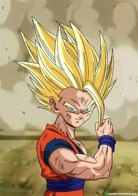 A coveted dragon ball is in danger of being stolen! Kid Gohan SSJ2 | Yuya Takahashi Sketch Coloured | Dragon ...