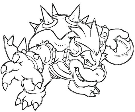 Mario Coloring Pages Bowser At GetColorings Free Printable