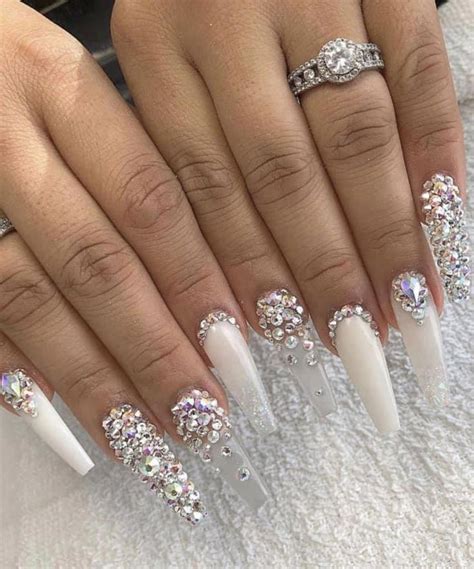 Nail Designs With Rhinestones Add Some Sparkle To Your Nails