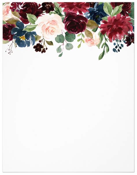 Burgundy Watercolor Flowers At Getdrawings Free Download
