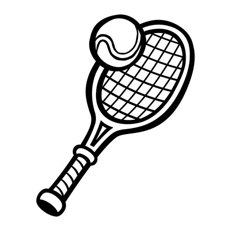 Tennis Racquet Tennis Ball 550755 Vector Art At Vecteezy