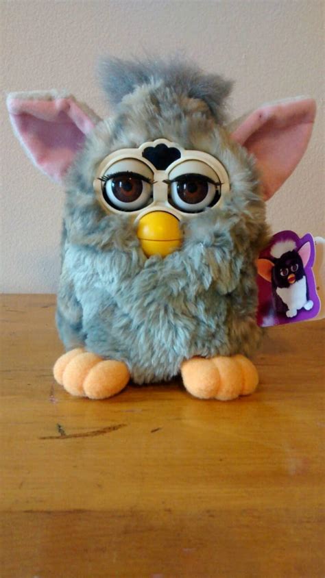Furby Original First Generation Vintage With Tags Light Gray