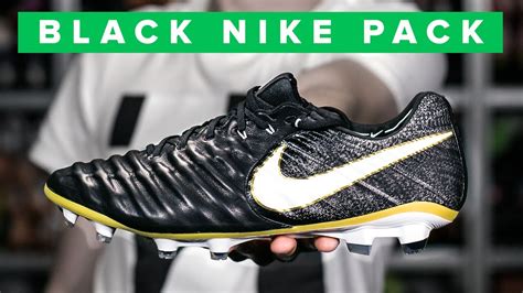 Black Nike Football Boots Tiempo Legend 7 Pitch Dark Youtube