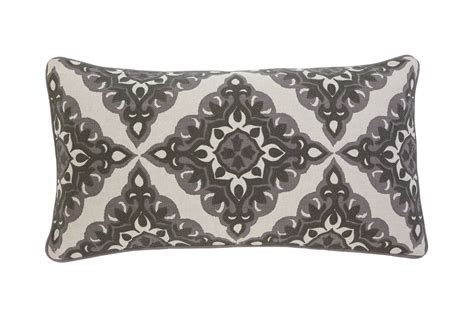 Grey and white accent pillows. Ashley Geometric Grey Accent Pillow at Gardner-White