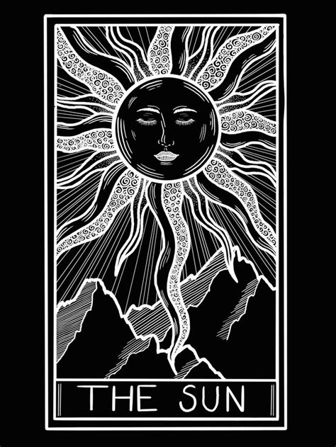 The Sun Tarot Card Art Print By Johannas Illustrations X Small