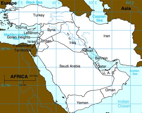 Middle East Capital Map Quiz