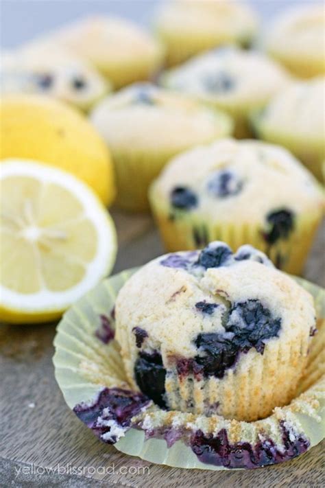 Best Lemon Blueberry Muffins Recipe Yellowblissroad Com