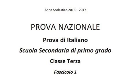 prove invalsi terza media domande di italiano 2017 domande italiano prove invalsi 2017