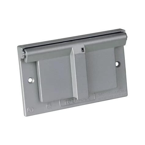 Red Dot Gfci Receptacle Cover Horizontal Silver The Home Depot Canada