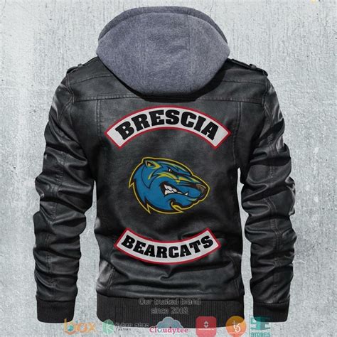 Best Brescia Bearcats Football Leather Biker Jacket Express Your