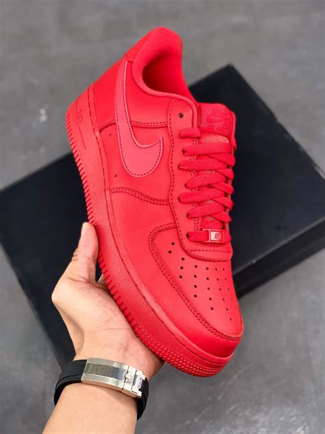 Air Force 1 Low Triple Red Fashionmarshall Shoes