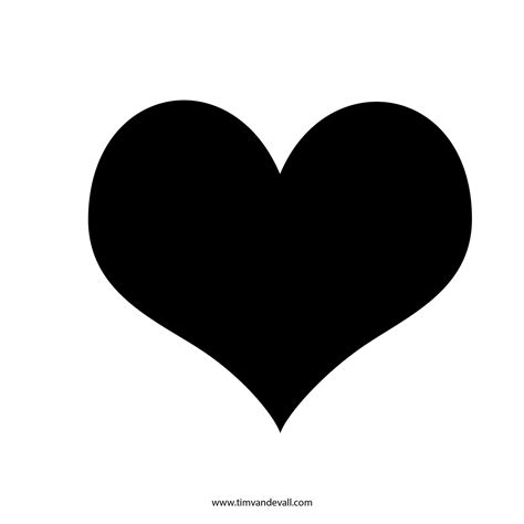 6 Best Images Of Free Printable Heart Stencil Small Printable Heart