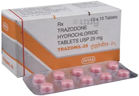 trazonil trazodone 25mg 10x10 treatment depression at rs 199 box in bhopal