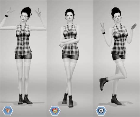 Girls Simple Cas Poses At Lilo Sims4 Sims 4 Updates