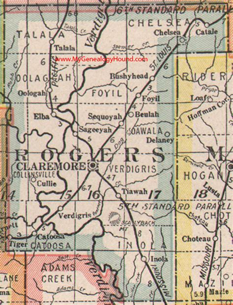 Rogers County Map