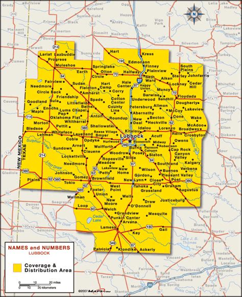 Lubbock Texas Map