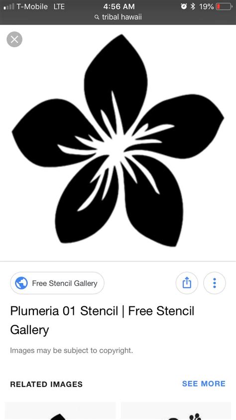 Pin By Alana Hughes On Cricut Free Stencils Plumeria Stencils