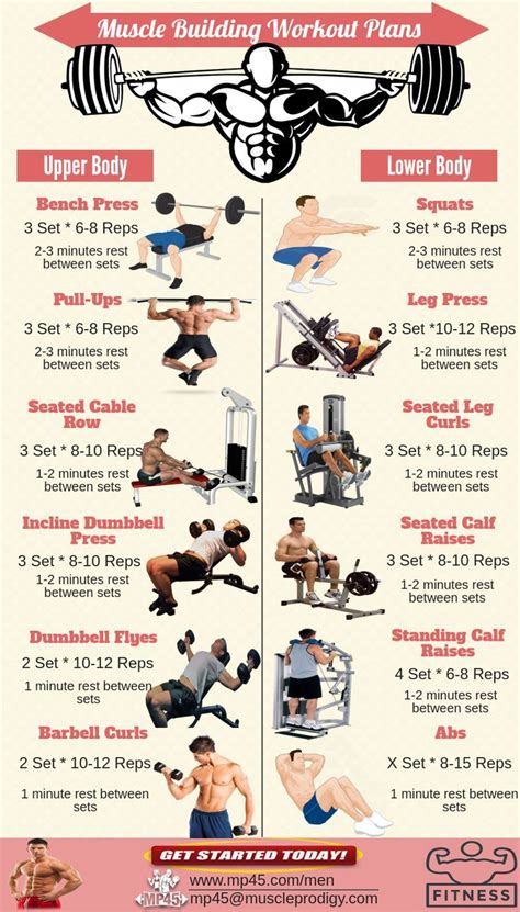 Body Building Workouts Muscle Building Workout Plan Workout Routine For Men Workout Plan For Men