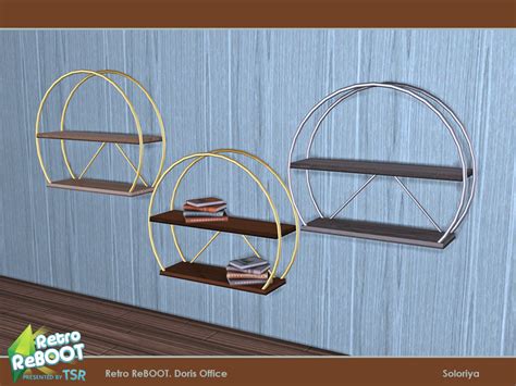 The Sims Resource Retro Reboot Doris Office Wall Shelf