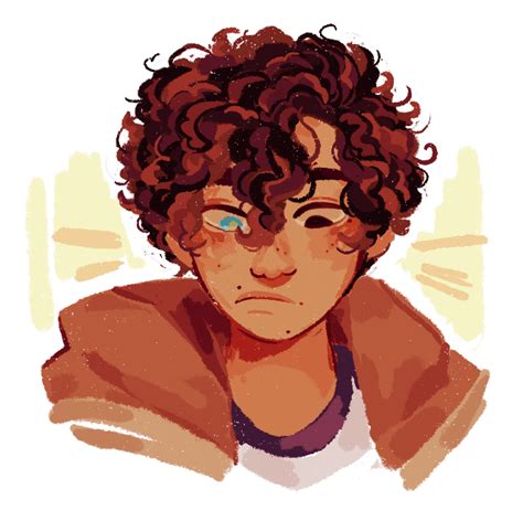 Curly Brown Hair Boy Art Draw Virtual
