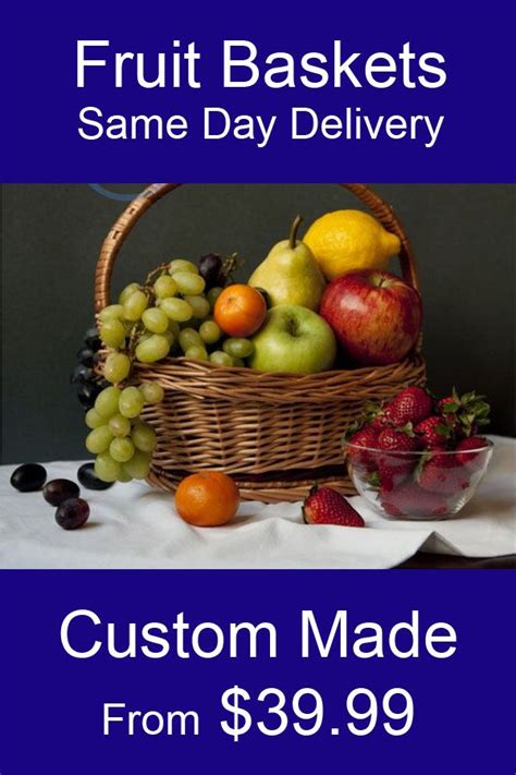 Get well gift same day delivery. Send a custom, healthy fruit basket TODAY for a birthday ...