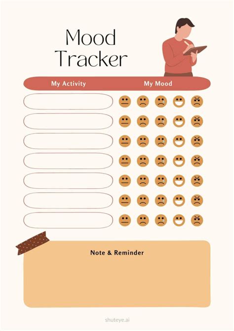 Free Printable Mood Tracker Bullet Journal Templates Shuteye