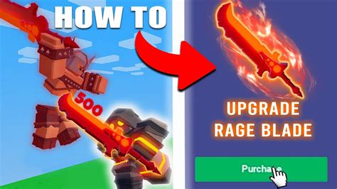 How To Upgrade Your Rage Blade In Roblox Bedwars Youtube
