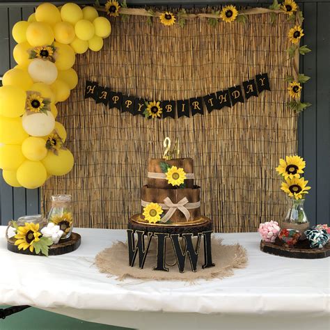 Decoración De Girasoles 🌻 Sunflower Party Sunflower Birthday Parties