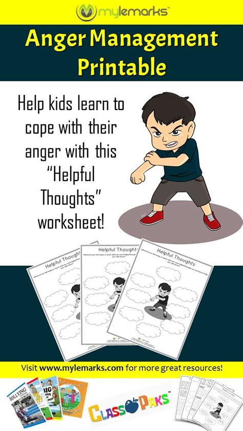 Help Children Cope With Their Anger With This Printable Worksheet By