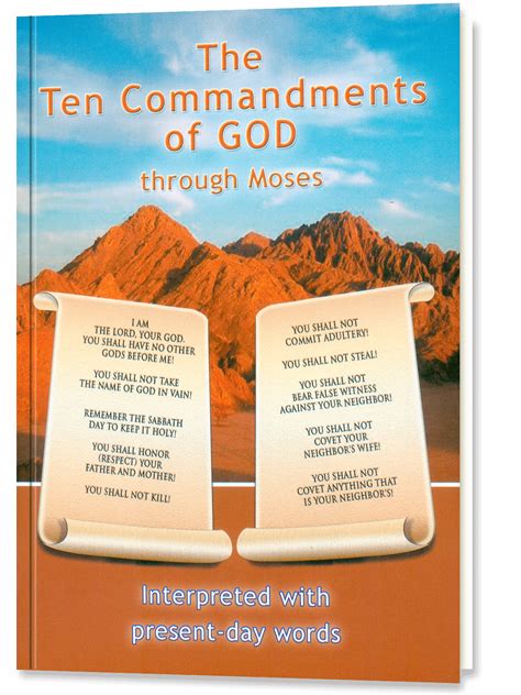 The Ten Commandments Of God Through Moses Gabriele Publishing House