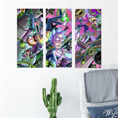 Rick And Morty Painting Wall Art Oil Painting Picture Home Decor Canvas