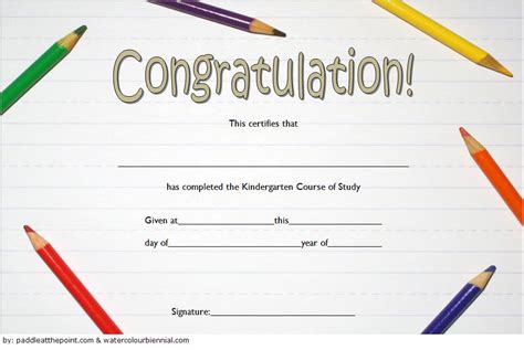 Editable Kindergarten Graduation Certificates By Kindergarten Daze