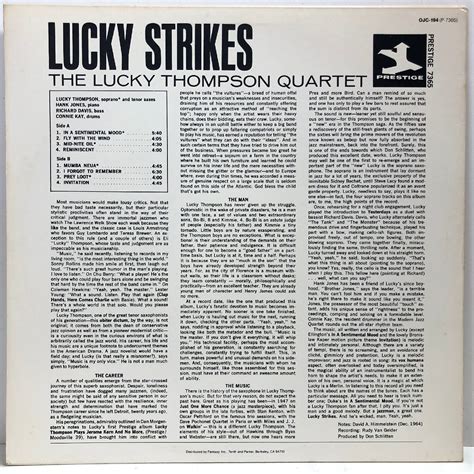 代購代標第一品牌－樂淘letao－【us盤 Lp】the Lucky Thompson Quartet Lucky Strikes