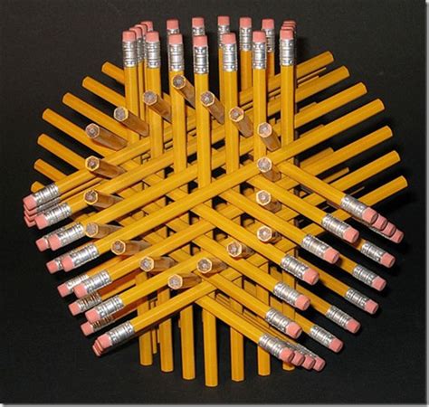 Then , other machines somehow melt another piece of wood to it and vwalah! 30 Beautiful Pencils and Pencil Creations