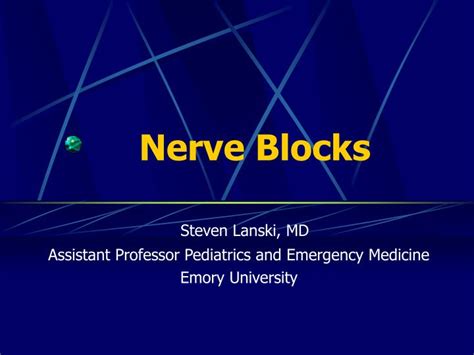 Ppt Nerve Blocks Powerpoint Presentation Id6088129