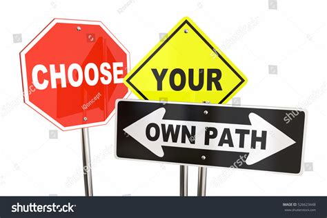 Choose Your Own Path Decide Which Stock Illustration 526623448