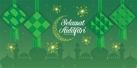 Hari raya aidilfitri takes places on the first day of the month of shawwal according to the islamic calendar. Selamat Hari Raya Aidilfitri Vector Illustration With ...