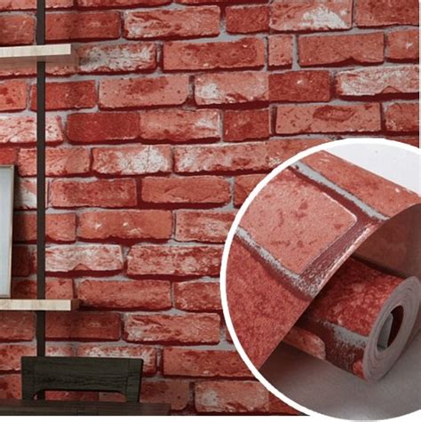 Vintage Bricks Textured Wallpaper Embossed Walling Shop