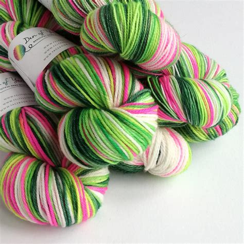 Hand Dyed Yarn Pre Order Whoville Colourway Variegated Wool Etsy