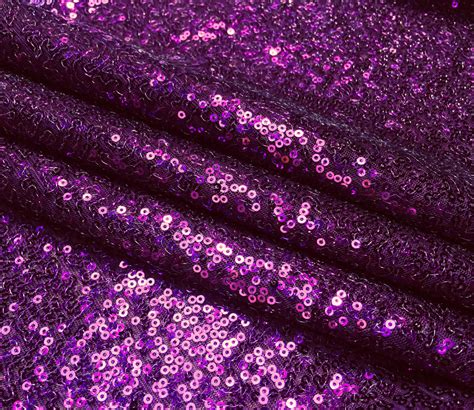 3mm Mini Sequins Fabric Material 1 Way Stretch 120cm Or 47 Wide