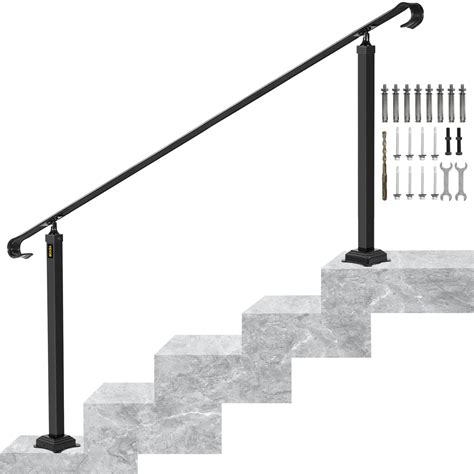 Buy Vevor Handrails For Outdoor Steps Fit 3 5 Steps Outdoor Stair